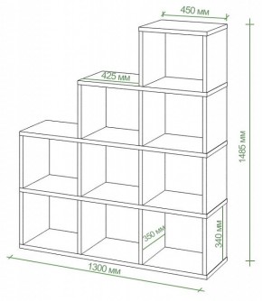 Стеллаж Бартоло СЛД 4 в Асбесте - asbest.mebel24.online | фото 3