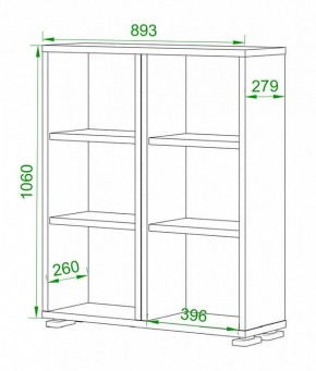 Стеллаж Домино нельсон ПУ-50-1 в Асбесте - asbest.mebel24.online | фото 2