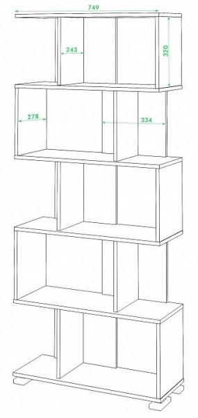 Стеллаж Домино нельсон СЛ-5 в Асбесте - asbest.mebel24.online | фото 2