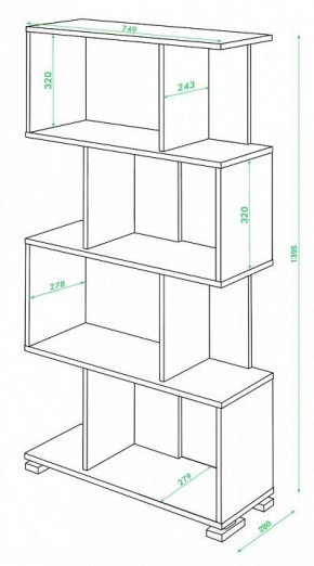 Стеллаж Домино нельсон СЛ-5-4 в Асбесте - asbest.mebel24.online | фото 2