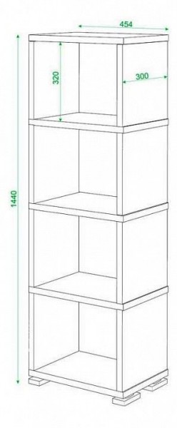 Стеллаж Домино СБ-15/4 в Асбесте - asbest.mebel24.online | фото 3