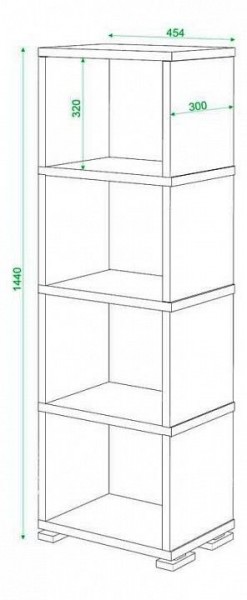 Стеллаж Домино СБ-15/4 в Асбесте - asbest.mebel24.online | фото 2