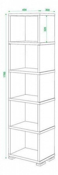 Стеллаж Домино СБ-15/5 в Асбесте - asbest.mebel24.online | фото 3