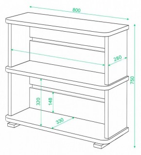 Стеллаж Домино СБ-25/2 в Асбесте - asbest.mebel24.online | фото 3