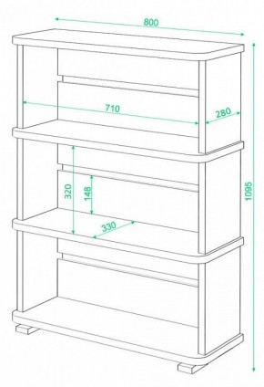 Стеллаж Домино СБ-25/3 в Асбесте - asbest.mebel24.online | фото 3