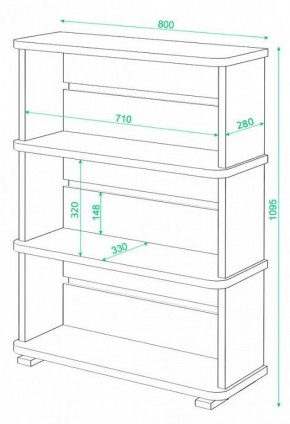 Стеллаж Домино СБ-25/3 в Асбесте - asbest.mebel24.online | фото 2