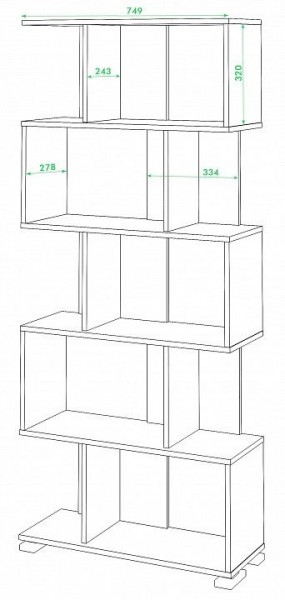 Стеллаж Домино СЛ-5 в Асбесте - asbest.mebel24.online | фото 2