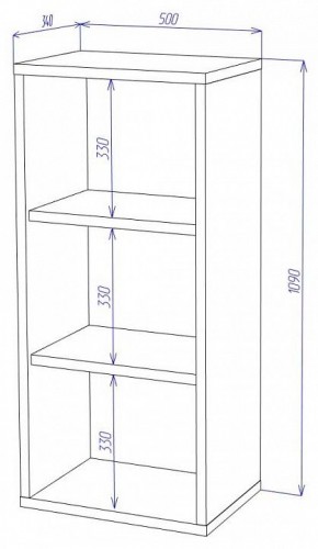 Стеллаж Домино СУ(ш1в1) в Асбесте - asbest.mebel24.online | фото 2