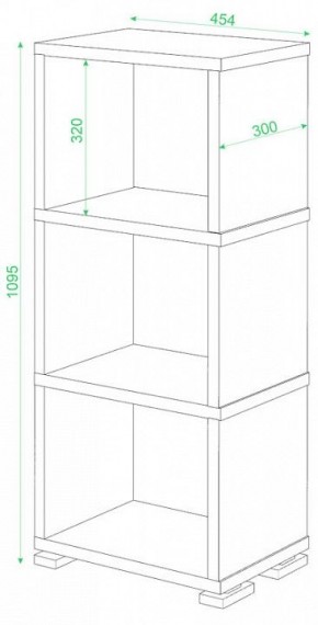 Стеллаж-колонка Домино Лайт СБ-15/3 в Асбесте - asbest.mebel24.online | фото 2