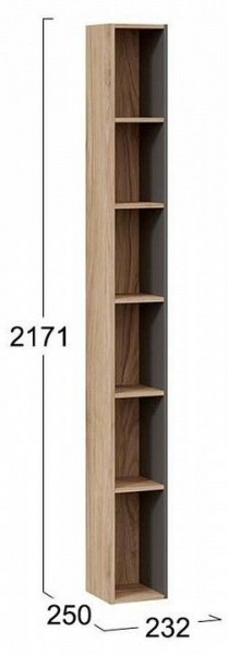 Стеллаж-колонка Порто ТД-393.07.25 в Асбесте - asbest.mebel24.online | фото 3