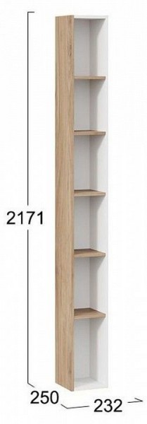 Стеллаж-колонка Порто ТД-393.07.25 в Асбесте - asbest.mebel24.online | фото 5