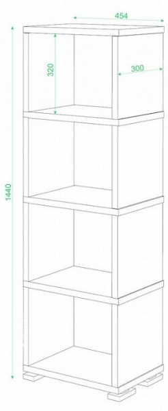 Стеллаж-колонка СБ-15/4 в Асбесте - asbest.mebel24.online | фото 2