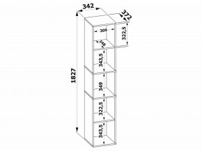 Стеллаж-колонка СТ-9 в Асбесте - asbest.mebel24.online | фото 3