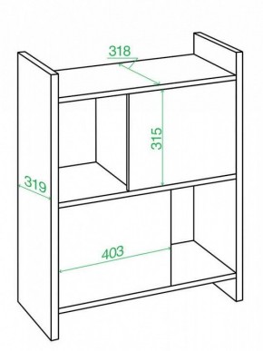 Стеллаж комбинированный Домино Лайт СТЛ-3Н в Асбесте - asbest.mebel24.online | фото 3