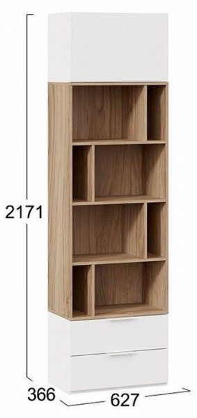 Стеллаж комбинированный Порто Исп. 2 ТД-393.07.20 в Асбесте - asbest.mebel24.online | фото 5