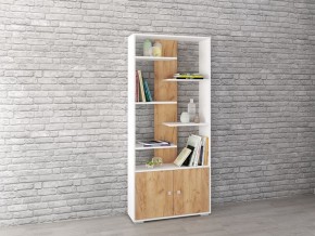 Стеллаж Ромео-4 дуб крафт золотой/белый в Асбесте - asbest.mebel24.online | фото