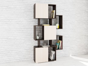 Стеллаж Ромео-9 дуб молочка/венге в Асбесте - asbest.mebel24.online | фото