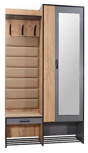 Стенка для прихожей Ольга Лофт 4 в Асбесте - asbest.mebel24.online | фото 3