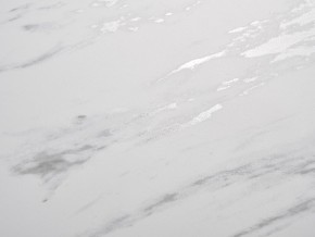 Стол BELLUNO 160 MARBLES KL-99 Белый мрамор матовый, итальянская керамика/ белый каркас, ®DISAUR в Асбесте - asbest.mebel24.online | фото 3