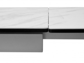 Стол BELLUNO 160 MARBLES KL-99 Белый мрамор матовый, итальянская керамика/ белый каркас, ®DISAUR в Асбесте - asbest.mebel24.online | фото 9