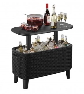 Стол Беви Бар (Bevy Bar Large Cool Bar), графит в Асбесте - asbest.mebel24.online | фото 3