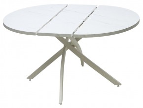 Стол ДАРИО D110 раскладной Мрамор Леванто/ Белый каркас М-City в Асбесте - asbest.mebel24.online | фото 9