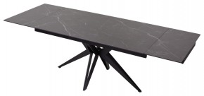 Стол FORIO 160 MATT BLACK MARBLE SOLID CERAMIC / BLACK, ®DISAUR в Асбесте - asbest.mebel24.online | фото 5