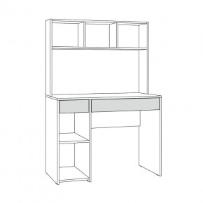 Стол компьютерный 12.77 F Комфорт (Белый РЕ шагрень) в Асбесте - asbest.mebel24.online | фото 4