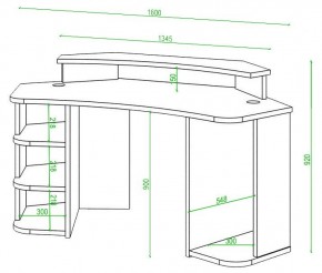 Стол компьютерный Домино Lite СК-160 в Асбесте - asbest.mebel24.online | фото 2