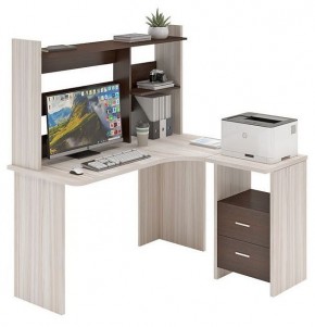 Стол компьютерный Домино Lite СКЛ-Угл130+НКЛ-130 в Асбесте - asbest.mebel24.online | фото 2