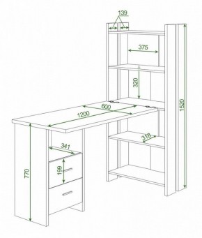 Стол компьютерный Домино Lite СТЛ-ОВ+С120Прям+ТЯЛ в Асбесте - asbest.mebel24.online | фото 2