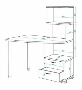 Стол компьютерный Домино нельсон СКМ-60 в Асбесте - asbest.mebel24.online | фото 5