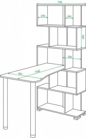 Стол компьютерный Домино нельсон СЛ-5СТ-2 в Асбесте - asbest.mebel24.online | фото 2