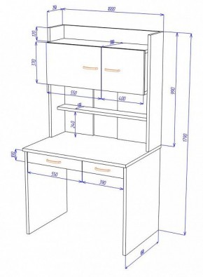 Стол компьютерный Домино Нельсон СП-23 в Асбесте - asbest.mebel24.online | фото 3