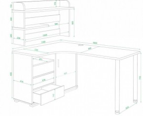 Стол компьютерный Домино нельсон СР-145М в Асбесте - asbest.mebel24.online | фото 2