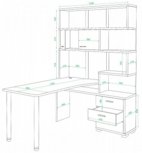 Стол компьютерный Домино нельсон СР-420/130 в Асбесте - asbest.mebel24.online | фото 2