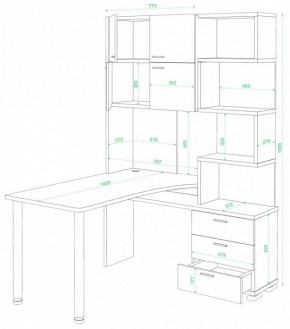 Стол компьютерный Домино нельсон СР-500М/140 в Асбесте - asbest.mebel24.online | фото 2