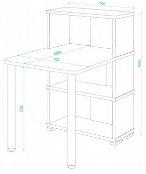 Стол компьютерный Домино СБ-10М/3 в Асбесте - asbest.mebel24.online | фото 2