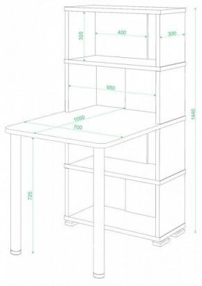 Стол компьютерный Домино СБ-10М/4 в Асбесте - asbest.mebel24.online | фото 2