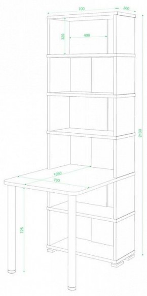 Стол компьютерный Домино СБ-10М/6 в Асбесте - asbest.mebel24.online | фото 2