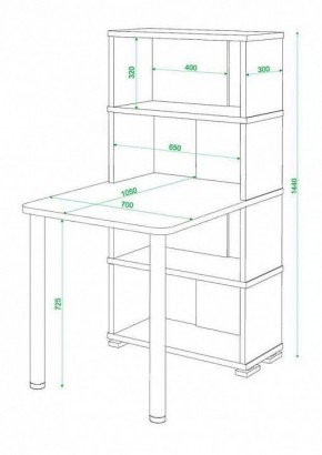 Стол компьютерный Домино СБ-10М4 в Асбесте - asbest.mebel24.online | фото 3