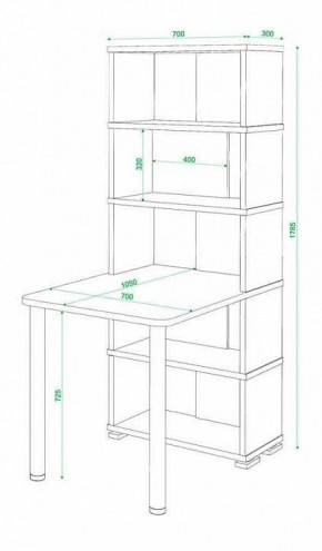 Стол компьютерный Домино СБ-10М5 в Асбесте - asbest.mebel24.online | фото 4