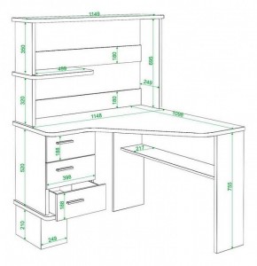 Стол компьютерный Домино СД-45 в Асбесте - asbest.mebel24.online | фото 3