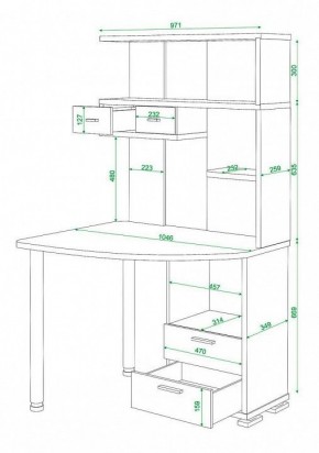 Стол компьютерный Домино СК-20 в Асбесте - asbest.mebel24.online | фото 5