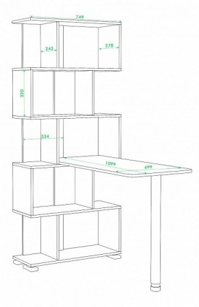 Стол компьютерный Домино СЛ-5СТ в Асбесте - asbest.mebel24.online | фото 2