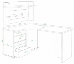 Стол компьютерный Домино СР-145 в Асбесте - asbest.mebel24.online | фото 2