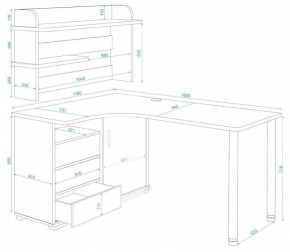 Стол компьютерный Домино СР-145М в Асбесте - asbest.mebel24.online | фото 3