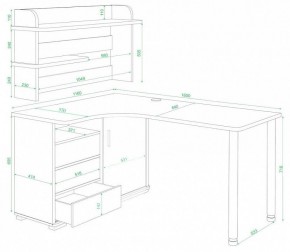 Стол компьютерный Домино СР-145М в Асбесте - asbest.mebel24.online | фото 2