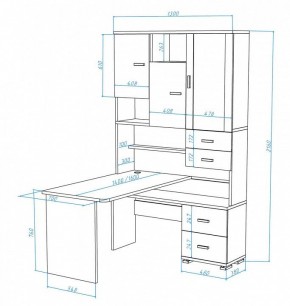 Стол компьютерный Домино СР-620/140 в Асбесте - asbest.mebel24.online | фото 3