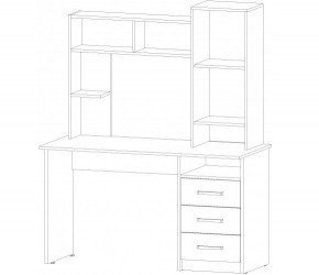 ФАВОРИТ Стол компьютерный (ясень шимо комб.) в Асбесте - asbest.mebel24.online | фото 2